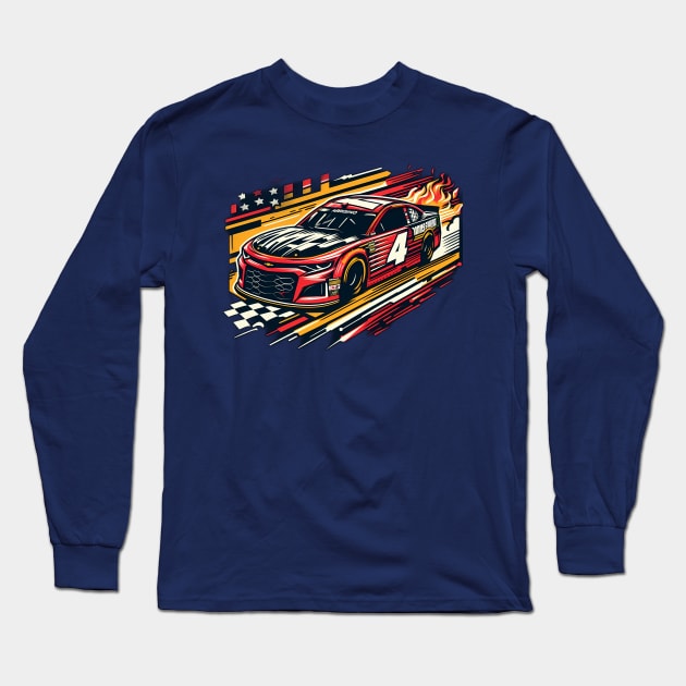 Nascar Long Sleeve T-Shirt by TaevasDesign